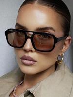 Unisex Simple Style Plain Color Frames Sunglasses, Trendy Casual Sunglasses for Everyday Use, Fashion Modern Accessories for ...