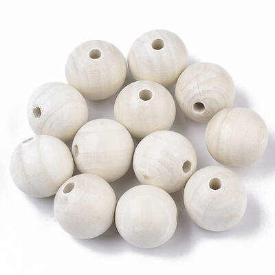 Natural Unfinished Wood Beads