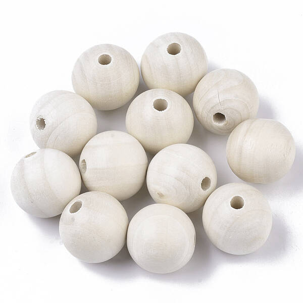 Natural Unfinished Wood Beads