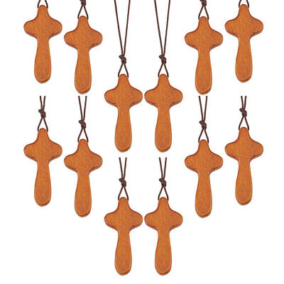 Wood Cross Pendant Decorations