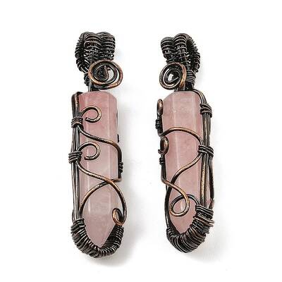 Natural Rose Quartz Pendants