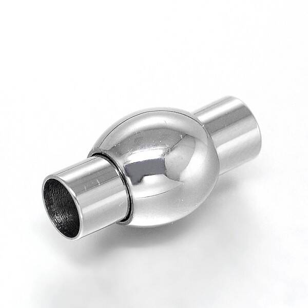 Tarnish Resistant 304 Stainless Steel Magnetic Clasps with Glue-in Ends
