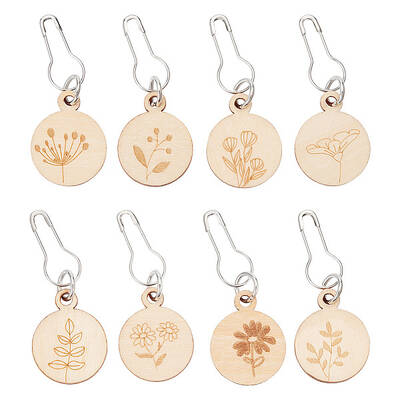 Wooden Pendant Stitch Markers