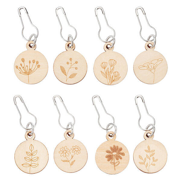 Wooden Pendant Stitch Markers