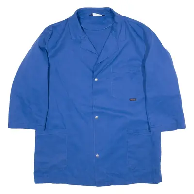 SPILAG Workwear 3/4 Sleeve Mens Chore Jacket Blue 90s XL