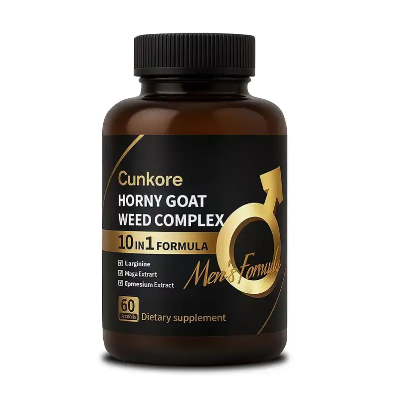Cunkore NEW Horny Goat Weed Supplement for Men Epimedium Complex withL-Arginine, Maca, ashwagandha,Magnesium, Valerian Root, ...