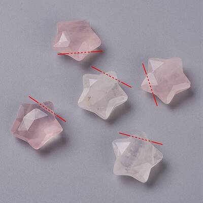 Natural Rose Quartz Charms