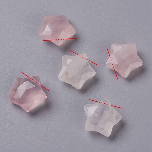 Natural Rose Quartz Charms