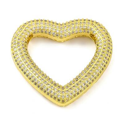 Rack Plating Brass Micro Pave Cubic Zirconia Pendants