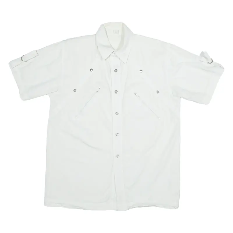 Mens Plain Shirt White M
