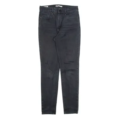 LEVI'S 721 High Rise BIG E Womens Jeans Black Slim Skinny W29 L30