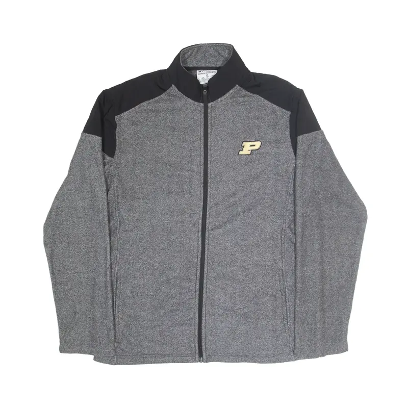 CHAMPION Purdue Boilermakers Fleece USA Jacket Grey Mens M