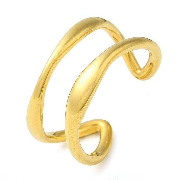 304 Stainless Steel Open Cuff Rings for Women