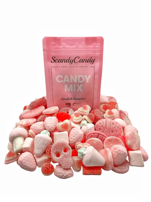 Pink Mix - 1/2lb ScandyCandy Sweet & Sour Swedish Candy Mix