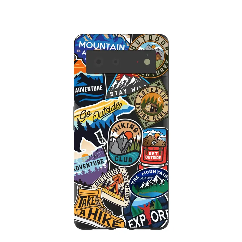 Black Trail Stickers Google Pixel 6 Case
