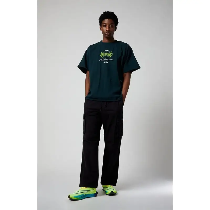 Pacsun Men's Black Ripstop Baggy Cargo Pants