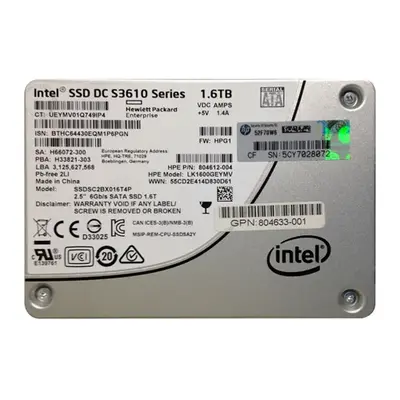 Intel SSDSC2BX016T4P | DC S3610 1.6TB Multi-Level Cell SATA 6Gb/s 2.5-Inch Solid State Drive