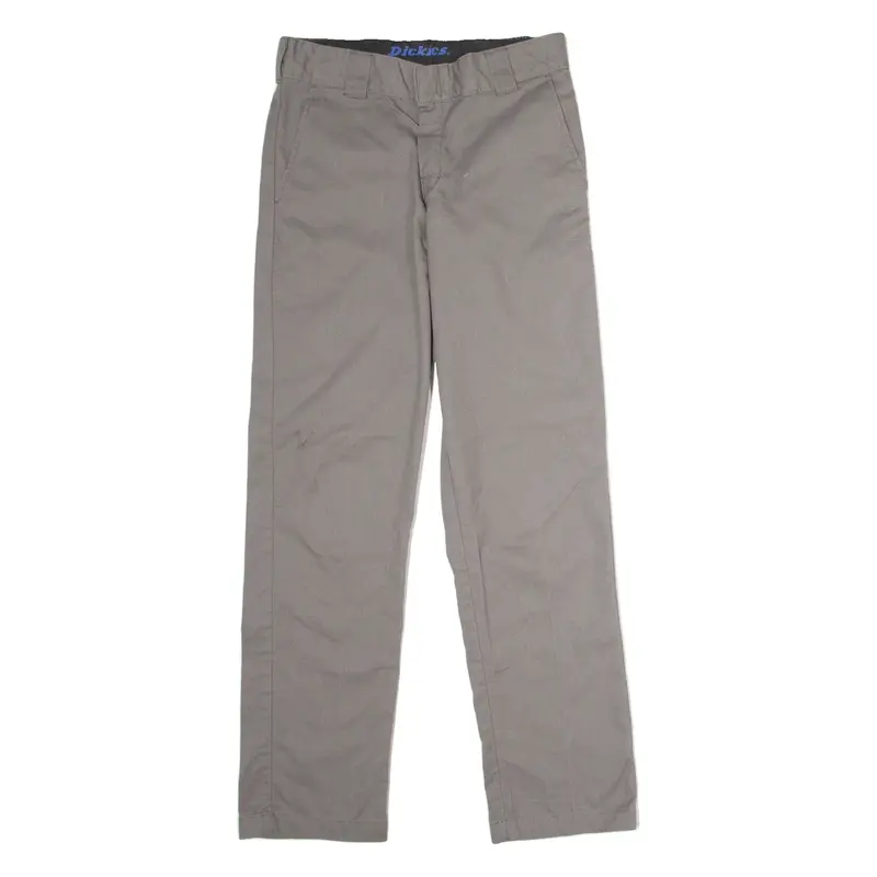 DICKIES Flex Workwear Mens Trousers Grey Slim Tapered W30 L32