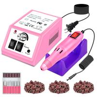Electric Nail Drill Nails Cutics File Kit with 156pcs Sanding Bands for Acrylic Nail Drill Polisher Foot Callus Remover, Cuti...