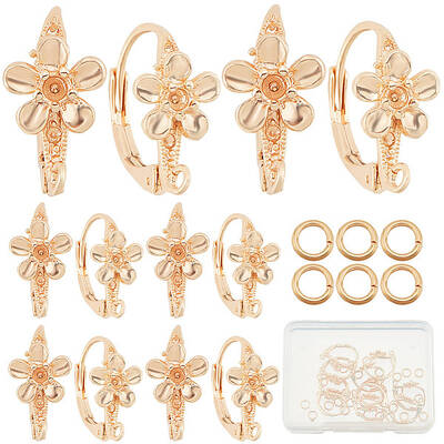 20Pcs Brass Leverback Earring Findings
