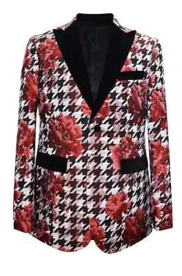 Paisley-401 Red - Mens Wholesale Blazers