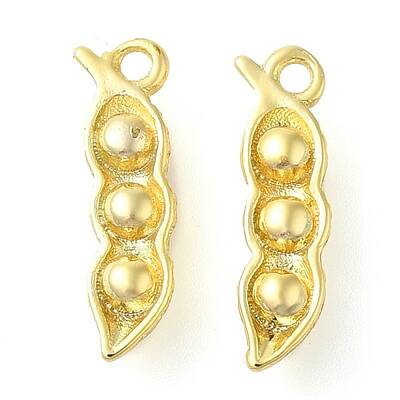 Bean Pod Rack Plating Brass Pendants Charms
