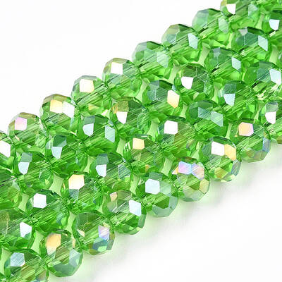 Electroplate Glass Beads Strands