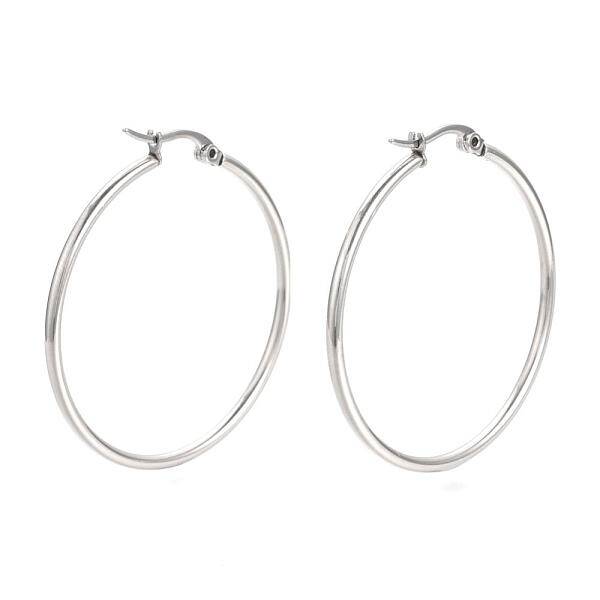 Tarnish Resistant 201 Stainless Steel Hoop Earrings