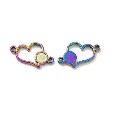 Ion Plating(IP) 304 Stainless Steel Cabochon Connector Settings