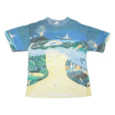 Billy Joel River Of Dreams 90s Womens T-Shirt Blue L