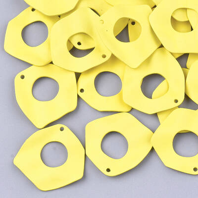 Spray Painted Iron Pendants