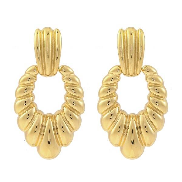 Ion Plating(IP) 304 Stainless Steel Stud Earrings for Women