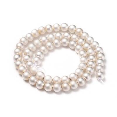 Electroplate Non-magnetic Synthetic Hematite Beads Strands