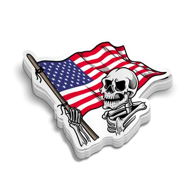 American Skeleton - Hard Hat Decal