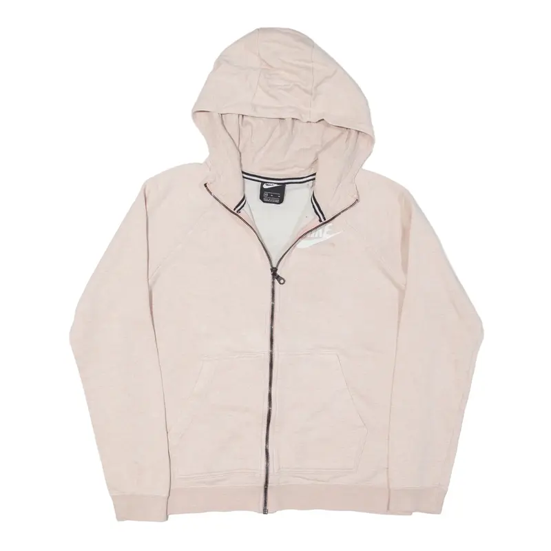NIKE Hoodie Pink Full Zip Womens M