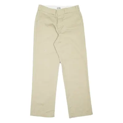 DICKIES 874 Workwear Mens Trousers Beige Regular Straight W32 L32