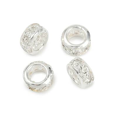 Brass Rhinestone Beads