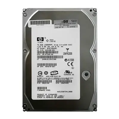 443188-001 HP 72.8GB Ultra-320 SCSI 15000 3.5-inch Hard Drive