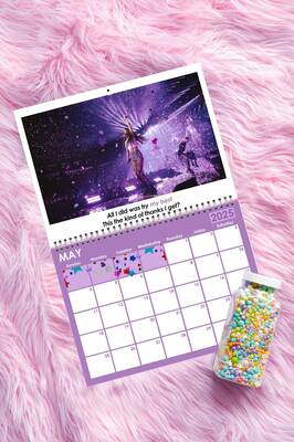 Olivia Rodrigo Guts Tour 2025 Wall Calendar | Sour Guts Merch | Aesthetic Calendar | Birthday Gift For Her