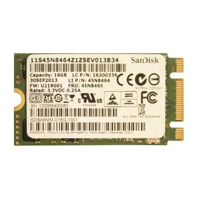 IBM 45N8465 | 16GB Multi-Level Cell SATA 6Gb/s M.2 2280 Solid State Drive