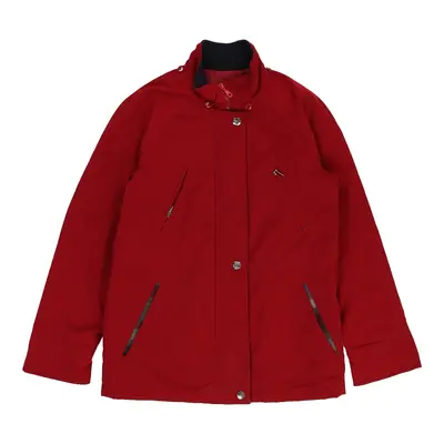 Vintage Nautica Jacket - Small Red Polyester
