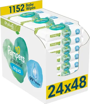 Pampers Harmonie Aqua Baby Wet Wipes 24x48 pcs
