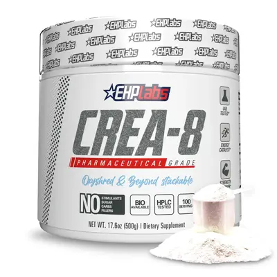 EHPlabs CREA-8 Micronized Creatine Monohydrate Powder - Dietary Fitness Supplement for Optimum Muscle Growth, Increased Stren...