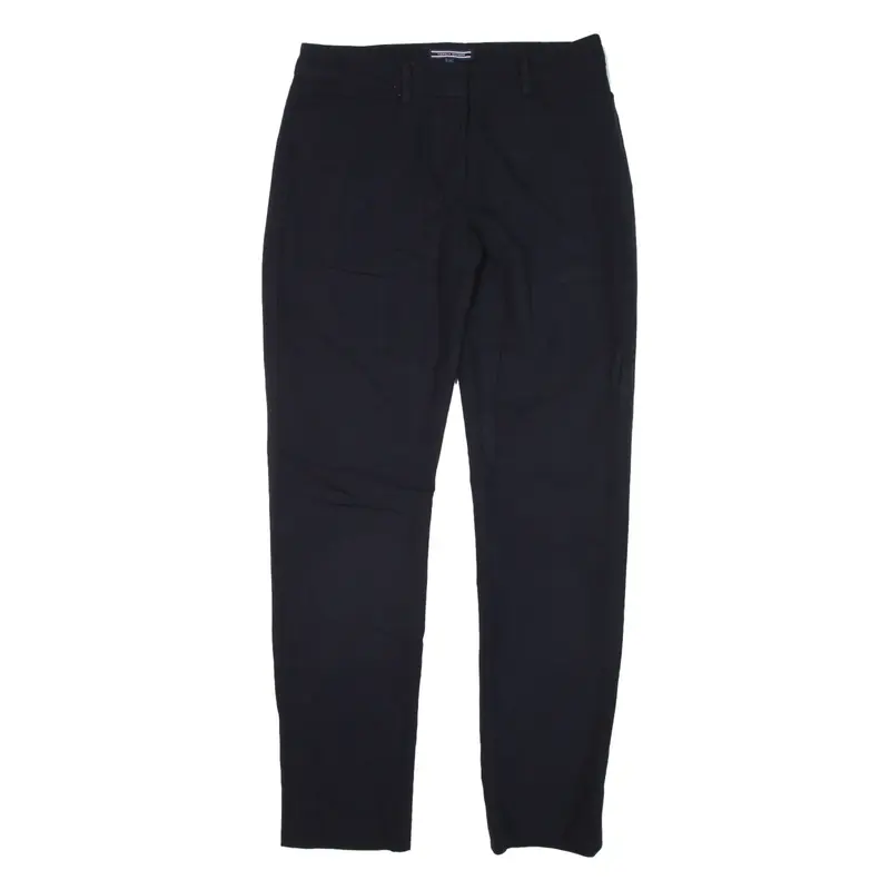 TOMMY HILFIGER Trousers Black Slim Tapered Viscose Womens W30 L30