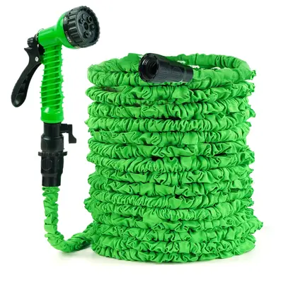 100FT Expandable Garden Hose, Water Pipe Flexible Hose with 7 Function Spray Nozzle for Watering Lawn Yard Garden Car Washing...