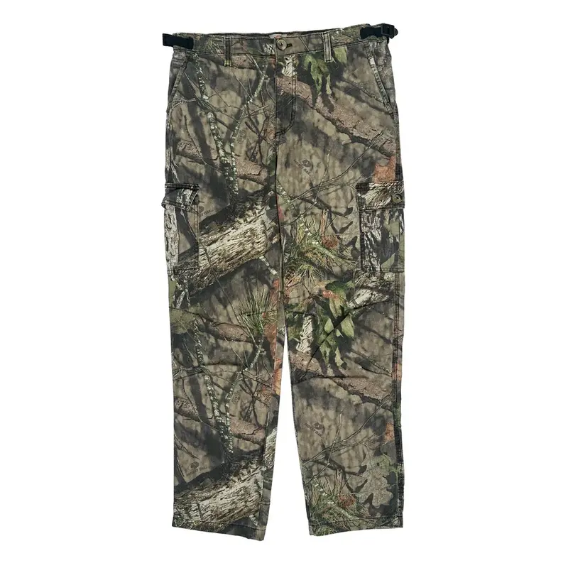 Hunters Choice Camo Cargo Trousers - 34? Waist Green Cotton