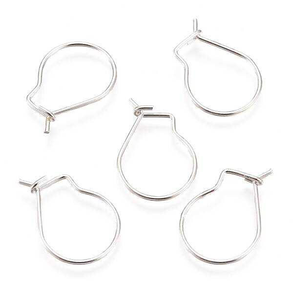 304 Stainless Steel Hoop Earrings Findings