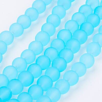Transparent Glass Bead Strands
