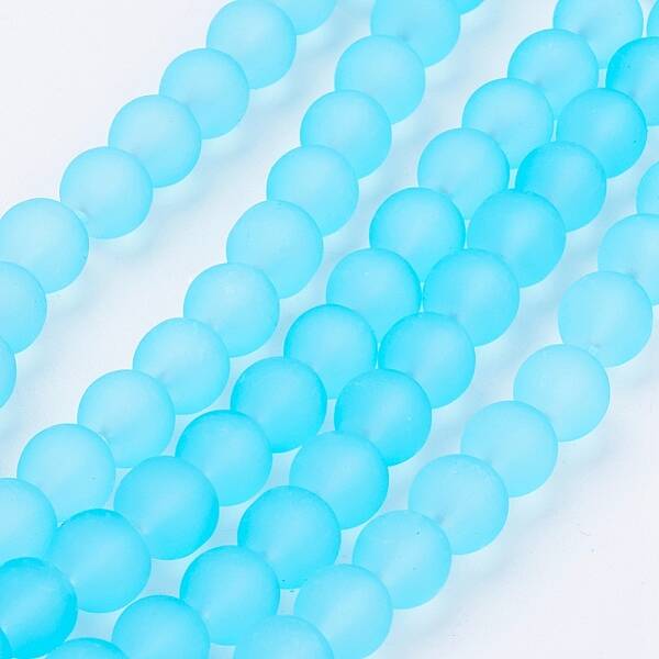 Transparent Glass Bead Strands