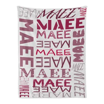 Personalized Name White Theme Soft Blanket Kid Gift - Aperturee